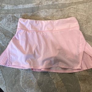 Light pink Lululemon tennis skirt